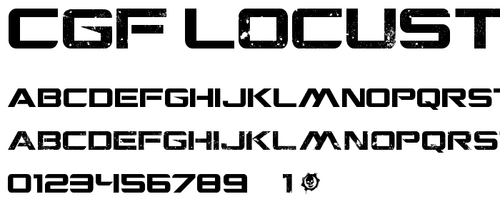 CGF Locust Resistance font